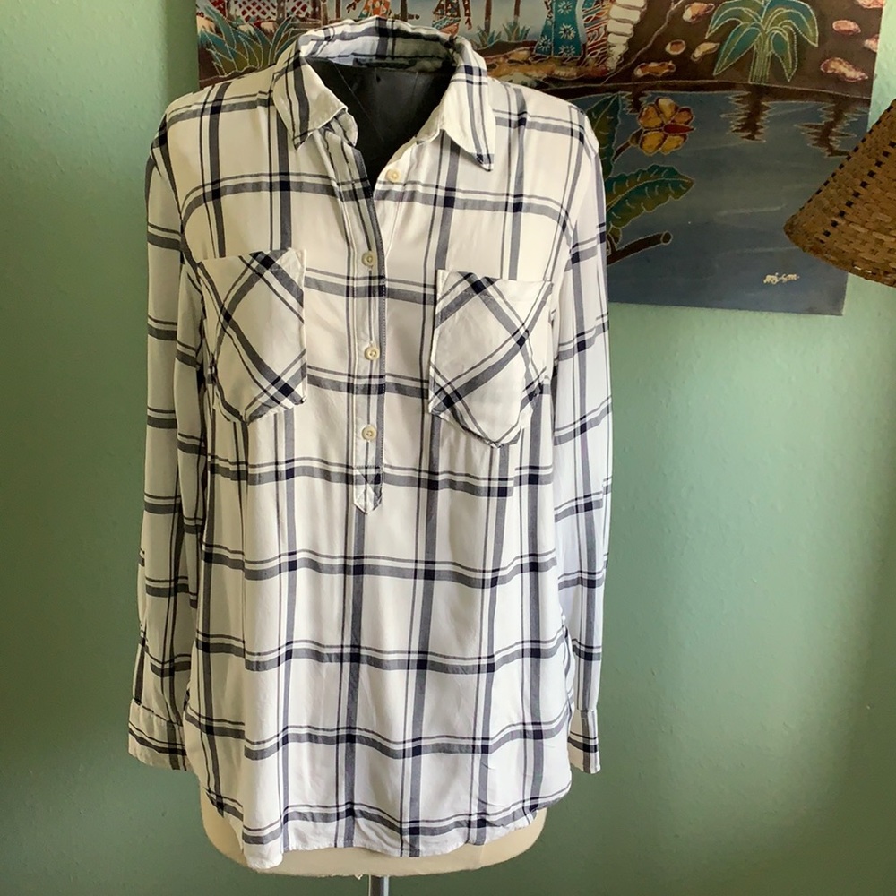 Target plaid long sleeve tunic